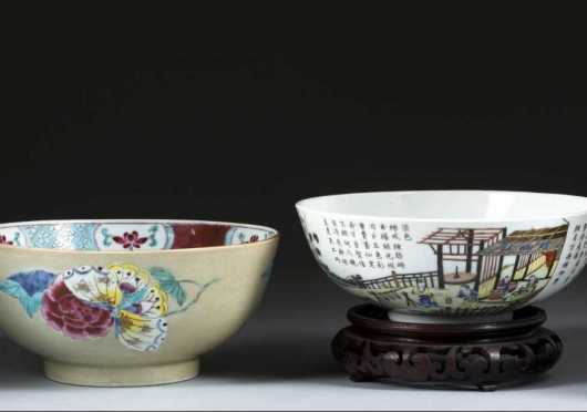 Two Chinese Punch Bowls
