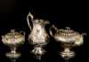 Boston Coin Silver Pitcher and Partial Tea Set