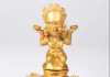 A Pre Columbian Tairona Gold Figural Lidded Vessel