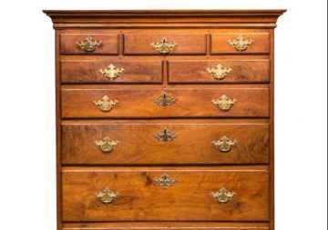 Chester County, PA, Walnut Queen Anne Tall Chest