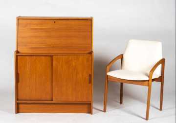 "Denmark" Mid Century Desk and Armchair