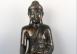 Large Chinese Bronze Buddha with inlaid eyes